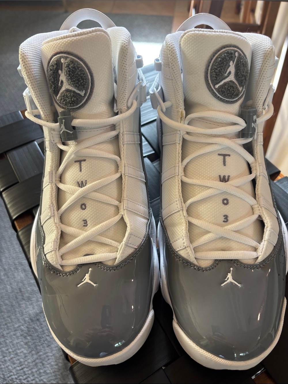 Nike Jordan 6 Rings - white/cool grey - Men’s Size 12